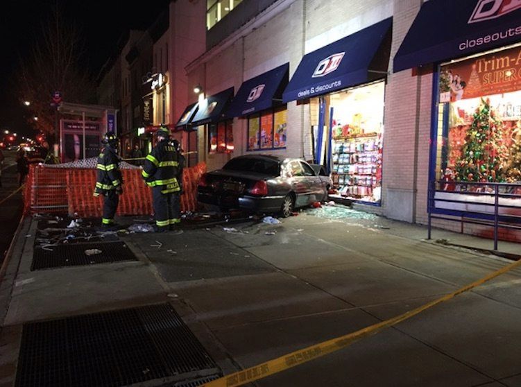 car crashes into side of D II store