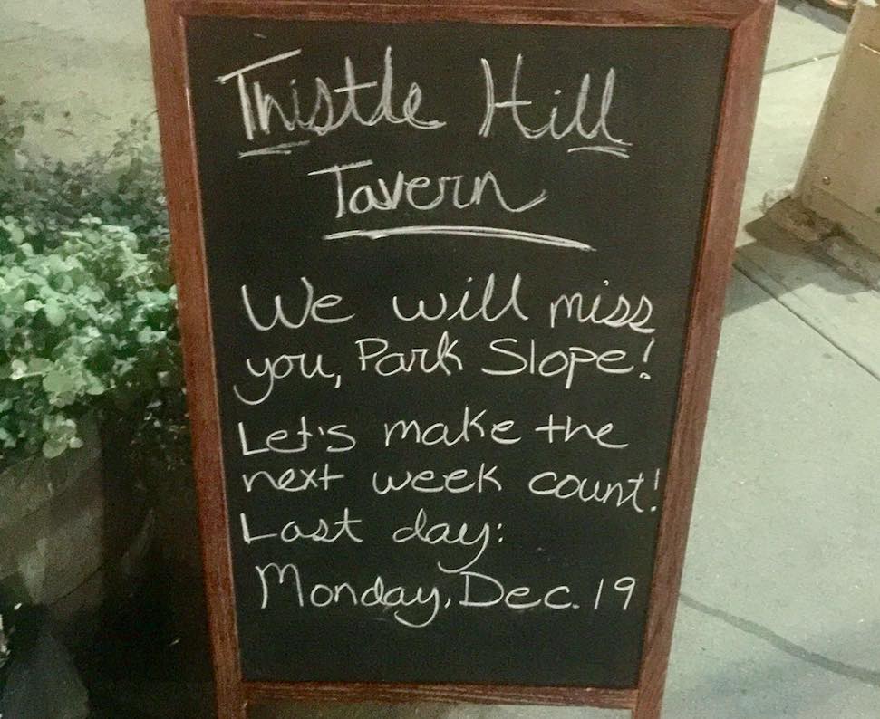 Thistle Hill Tavern closes