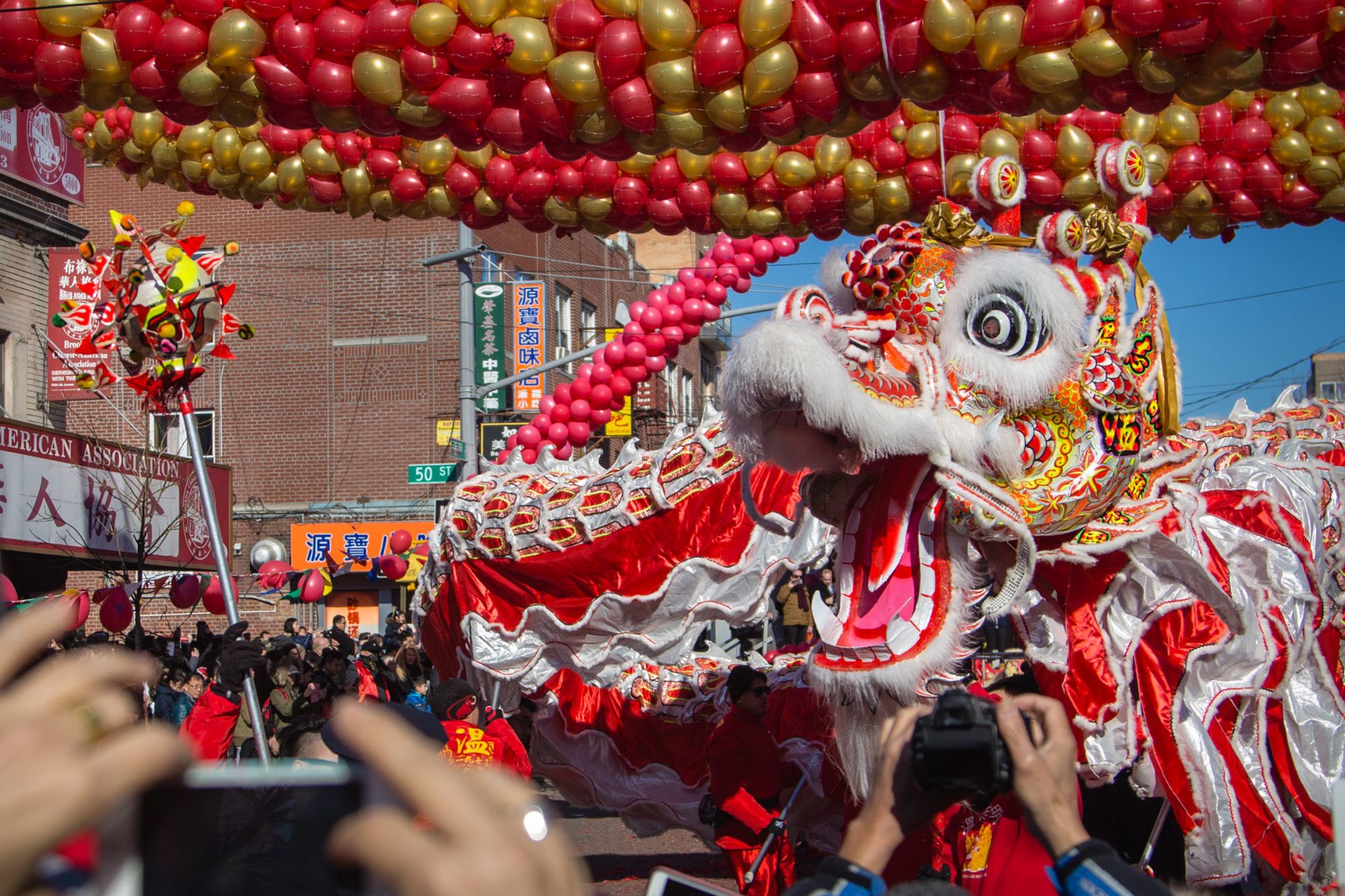Revelers Celebrate the Lunar New Year at Sunset Park Parade