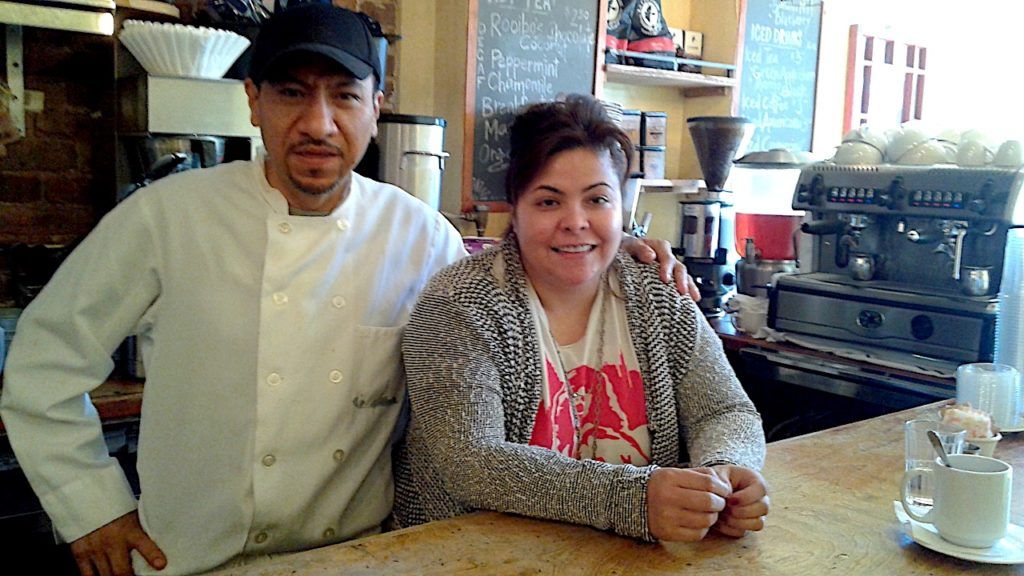 Luis Hernandez and Maria Medina, owners of Cafe Zona Sur