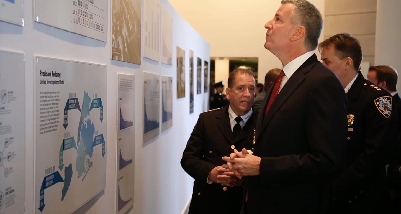 de blasio at brooklyn museum