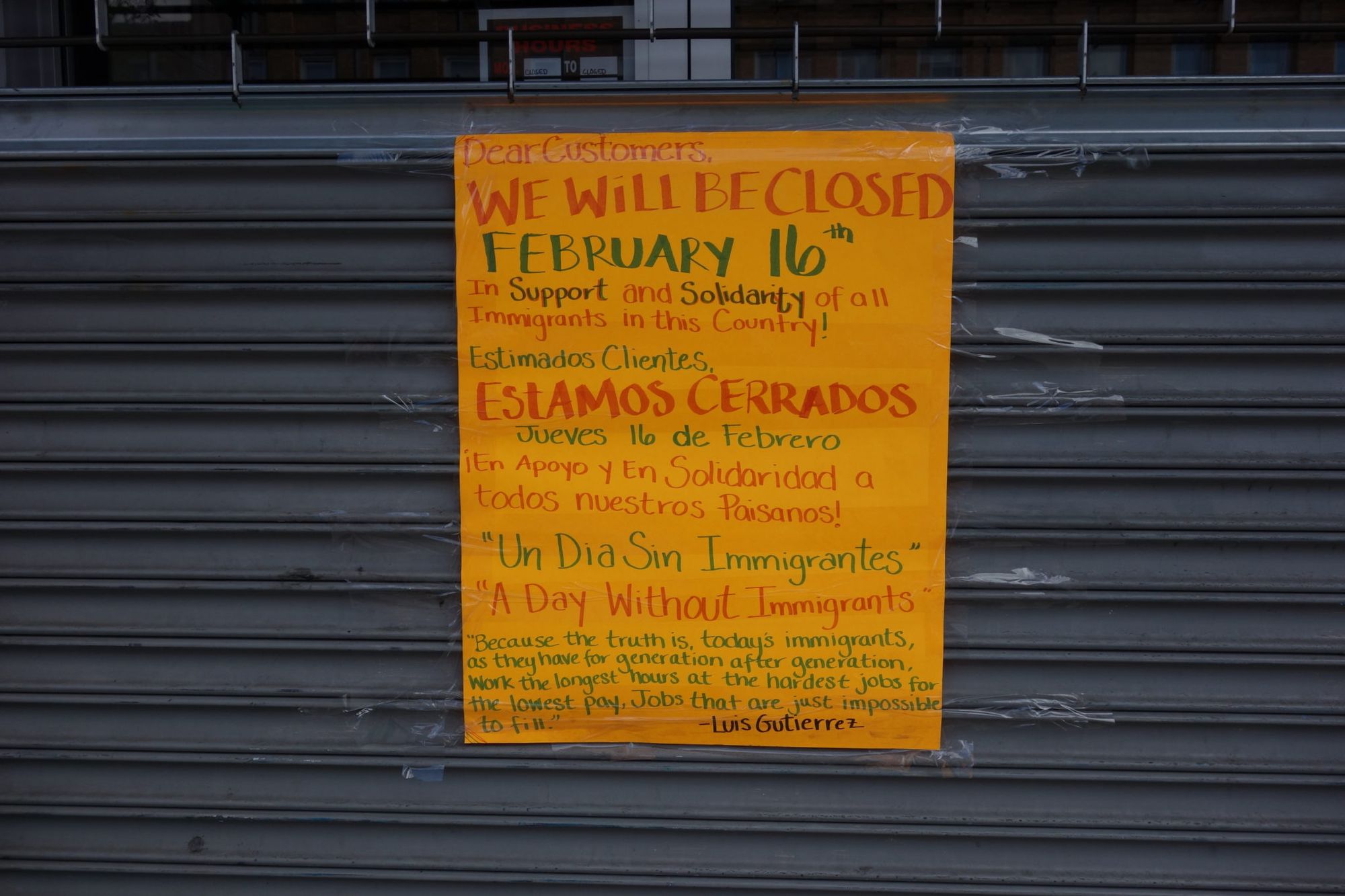 Who Closed Shop On “Day Without Immigrants”?