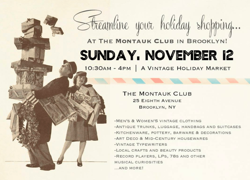 Vintage Holiday Market This Sunday At The Montauk Club